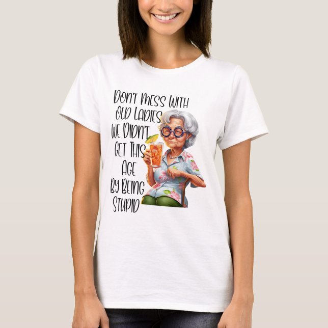 Funny Old Lady T-Shirt (Front)
