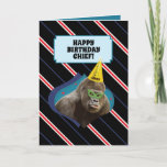 Funny Old Man Birthday Card With Gorilla<br><div class="desc">Funny old man birthday card with a gorilla on the front and an 'apemazing' monkey pun inside that will put a smile on your male friend or relative’s face. To make it even more special, you can add their name, age and a message to this modern and funny gorilla card...</div>
