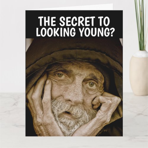 FUNNY OLD MAN BIRTHDAY Over the Hill Greeting Card