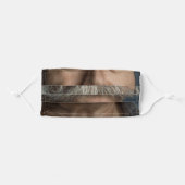 funny old man moustache adult cloth face mask (Front, Folded)