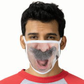 Funny Old Man Mustache Face Mask (Worn Him)