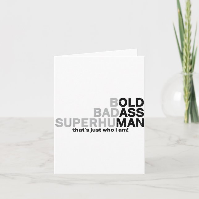 Funny Old Man Saying Gag Dad Grandpa Husband Fathe Card (Front)