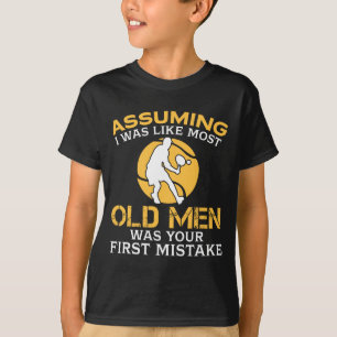 Funny Old Men Who Loves Tennis T-Shirt