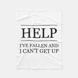 Funny Old People Clothing Help I've Fallen And I C Fleece Blanket