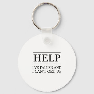 Funny Old People Clothing Help I've Fallen And I C Keychain