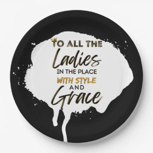 Funny Old School 90's Hip Hop Birthday/Baby Shower Paper Plates