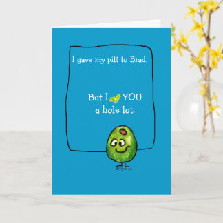 Funny Olive Valentine Card