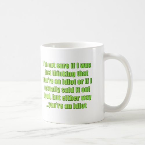 Funny On Both Sides Coffee Mug