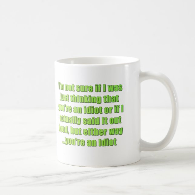 Funny On Both Sides Coffee Mug (Right)