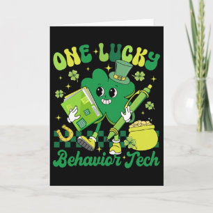 Funny One Lucky Behavior Tech St Patricks Day A Rb Card