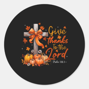 Funny One Thankful Mama Messy Bun Fall Autumn Than Classic Round Sticker