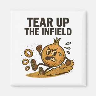 Funny Onion Rings Baseball Base Infield Glove Soft Magnet