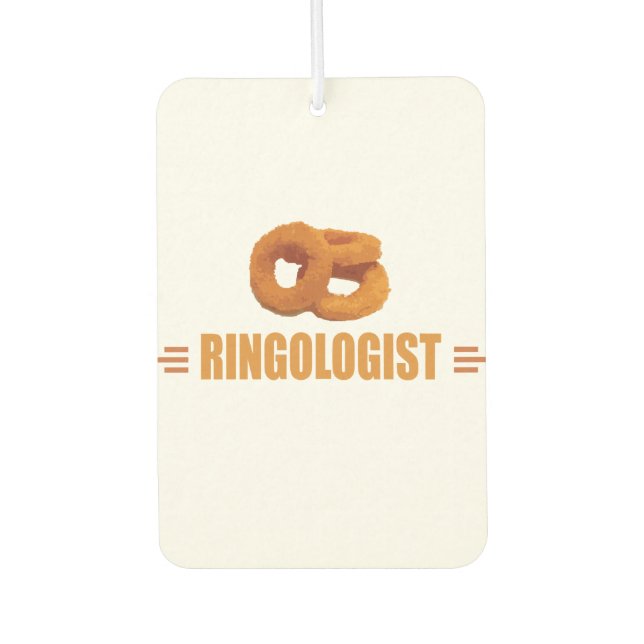 Funny Onion Rings Lover's Air Freshener (Front)