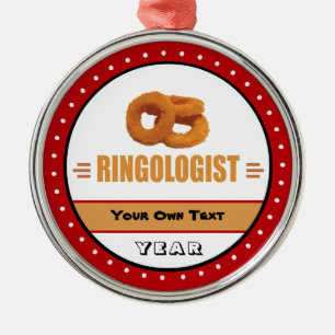 Funny Onion Rings Lover's Metal Ornament
