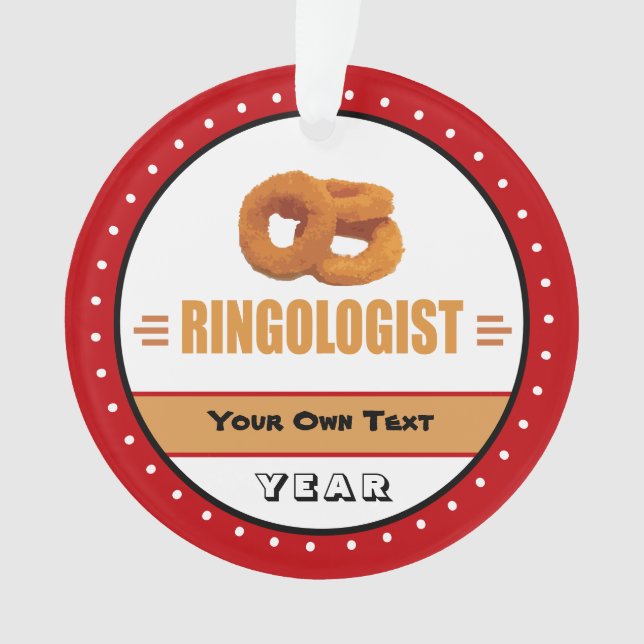 Funny Onion Rings Lover's Ornament (Front)