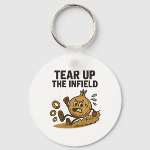 Funny Onion Rings Sell Se Infield Glove Softll Gif Keychain