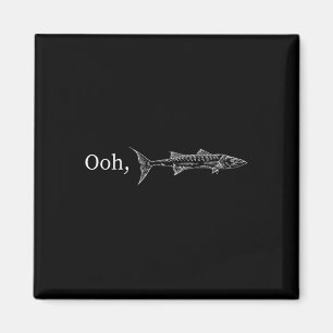 Funny Ooh Barracuda Fishing Gift For Music And Roc Magnet