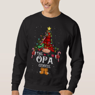 Funny Opa Gnome Christmas Gnome Matching Family Gr Sweatshirt