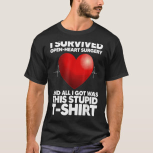 Funny Open Heart Surgery Art For Men Women Heart T T-Shirt