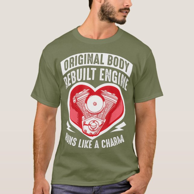 Funny Open Heart Surgery Gift Recovery Patient T-Shirt (Front)