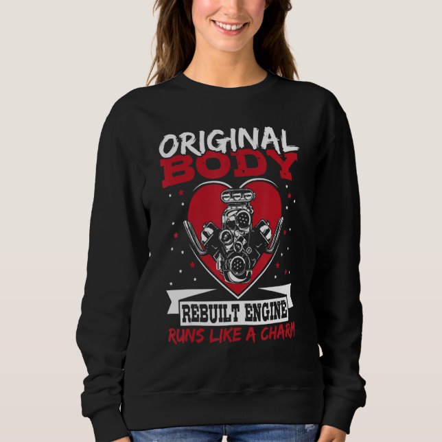 Funny Open Heart Surgery, Original Body Rebuilt En Sweatshirt (Front)