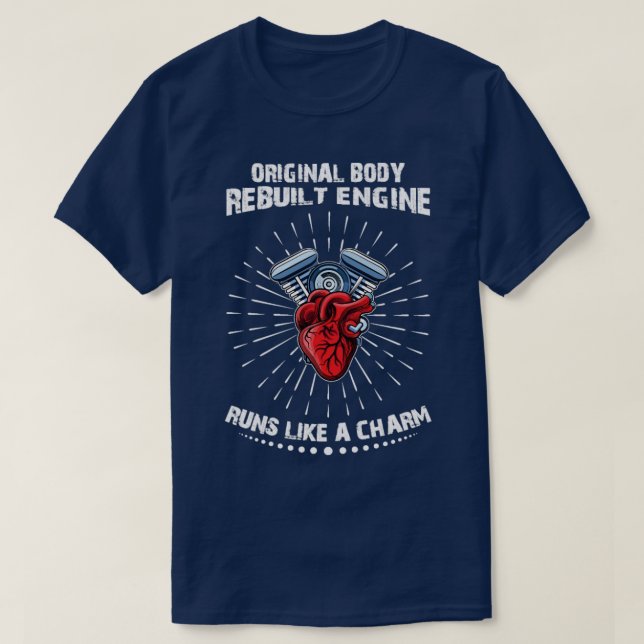 Funny Open Heart Surgery Original Body  T-Shirt (Design Front)