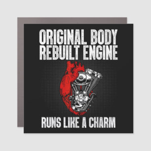 Funny Open Heart Surgery Recovery Survivor Gift Me Car Magnet