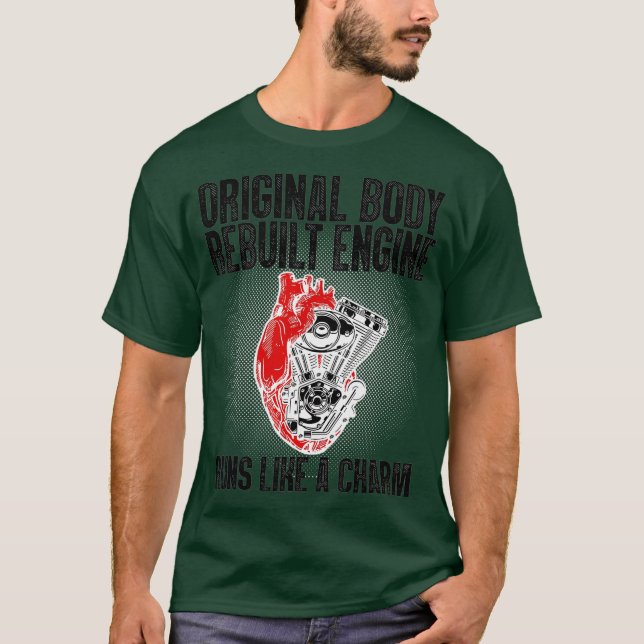 Funny Open Heart Surgery Recovery Survivor Gift T-Shirt (Front)