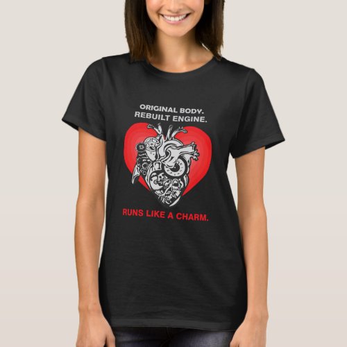 Funny Open Heart Transplant Heart T_Shirt