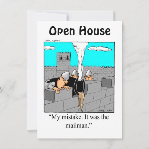 Funny Open House Invitation