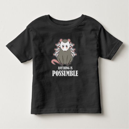 Funny Opossum Family Toddler T_shirt