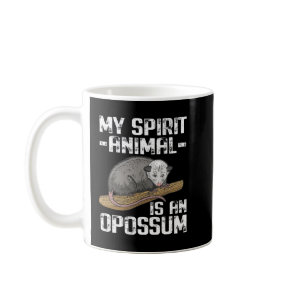 Funny Opossum My Spirit Animal Is A Opossum Coffee Mug