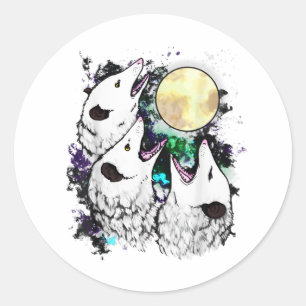 Funny Opossum Sticker   Cute Screaming Possum