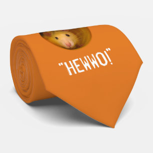 Funny Optical Illusion Rat in Hole Neck Tie