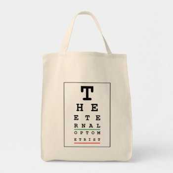 Funny Optician Tote Bag by Iantos_Place at Zazzle