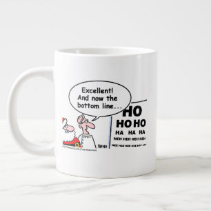 Funny Optometrist Christmas Cartoon Art Giant Coffee Mug