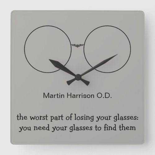 Funny Optometrist Office Wall Clocks