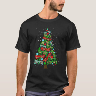Funny Optometrist Sunglasses Christmas Tree Optici T-Shirt