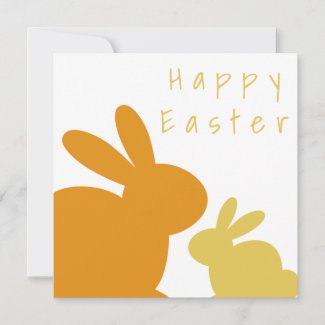 Funny Orange Bunny Custom Text