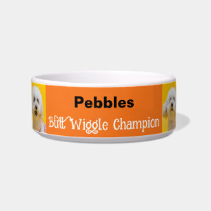Funny Orange Butt Wiggle Champion Bowl