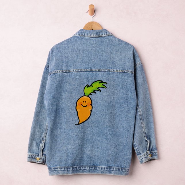 funny orange carrot denim jacket (Hangar)