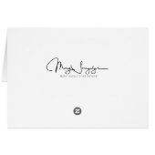 Funny Orange Cat Birthday Cards (Back Horizontal)