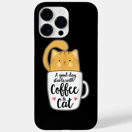 Funny Orange Cat Coffee Mug Cat Lover  Case_Mate iPhone 14 Pro Max Case