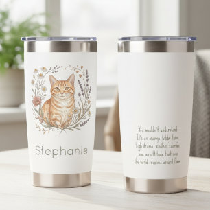 Funny Orange Cat Mom Tumbler Gift