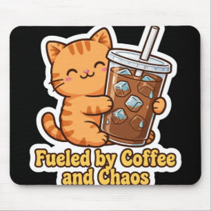 Funny Orange Cat  Mouse Pad