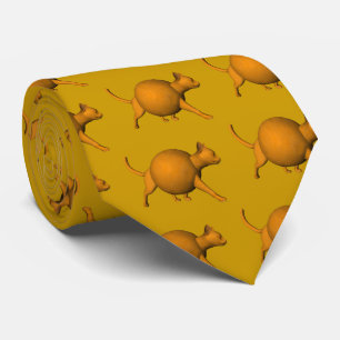 Funny Orange Cat Neck Tie