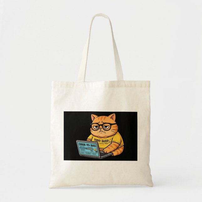 Funny Orange Cat Programmer Bags (Front)