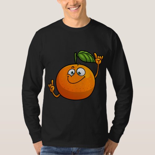 Funny Orange Fruit Novelty Design For Men Women Da T_Shirt