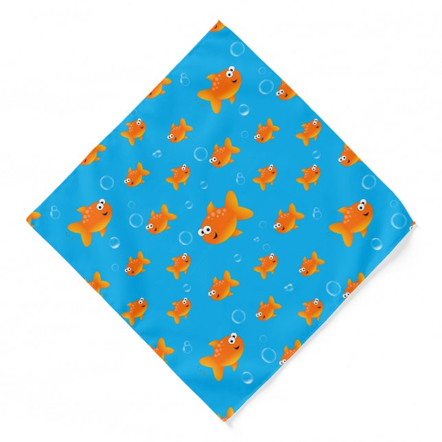 Funny Orange Goldfish Bandana (Front)