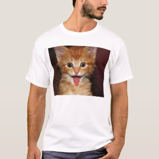 Funny Orange kitty face T-Shirt